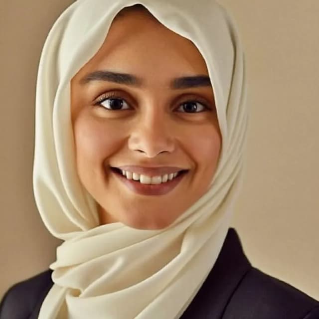 AI-generated portrait of Hafiza Saba Waqas, Hafiza · Female