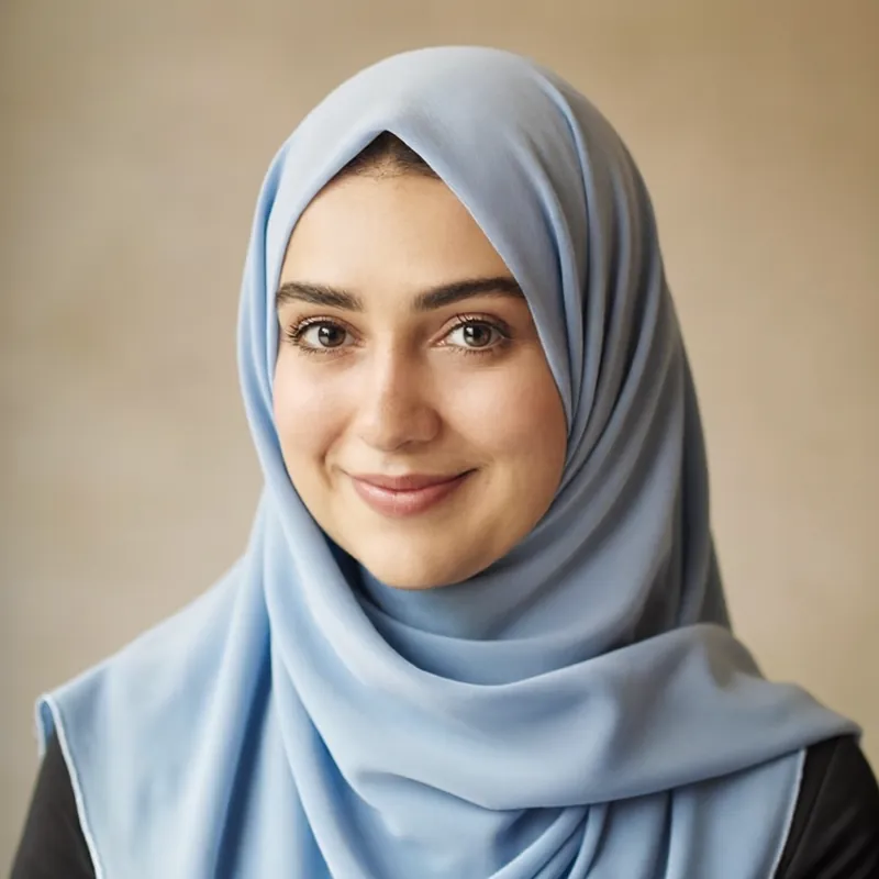 AI-generated portrait of Maria Ishaq, Most Senior · Female · English-fluent
